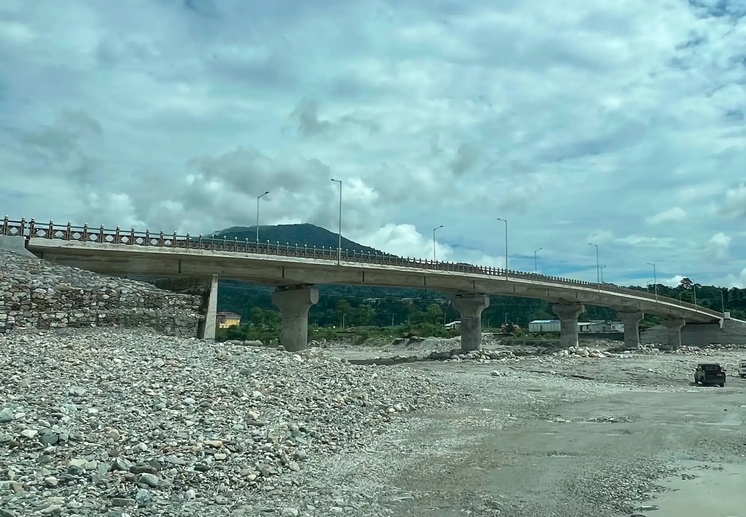 Dhamdum Bridge - 170m span bridge in Samtse-Sipsu